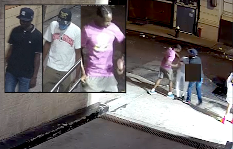 Police are searching for three men in last weekend's robbery in Midtown