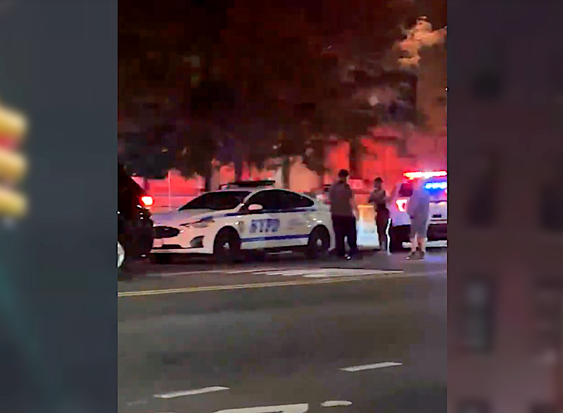The 42-year-old victim was pronounced dead at a hospital after being rushed from the scene