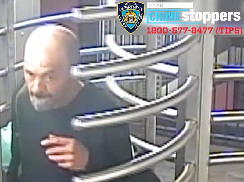 Police released video Tuesday of a man wanted for stabbing a subway rider in the stomach on a D train in Midtown