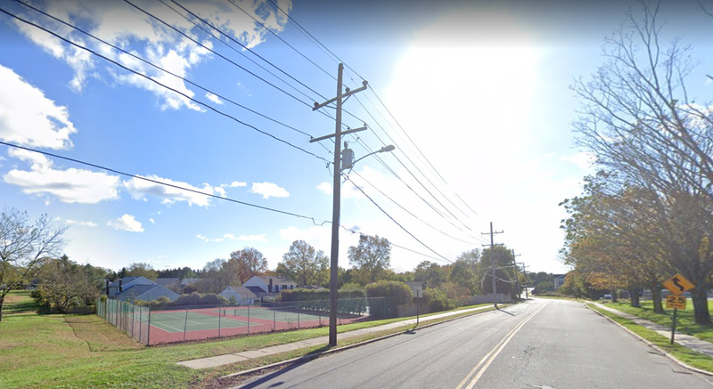 Front of 777 Park Avenue where utility worker fell to his death