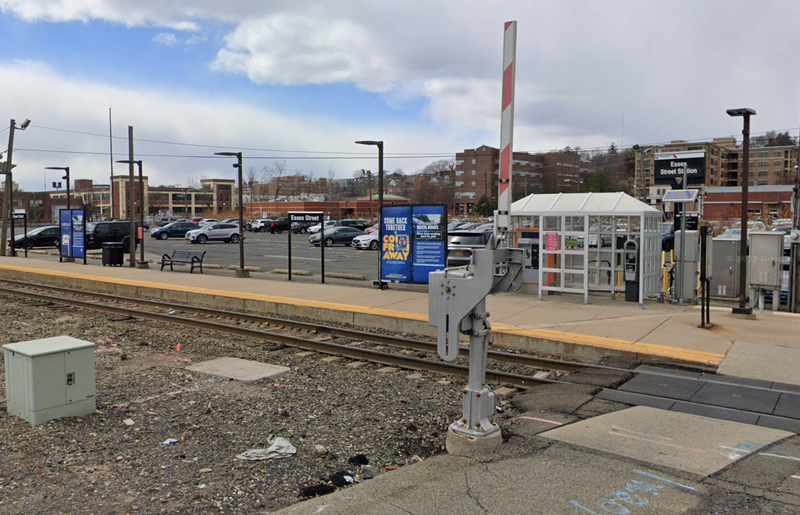 Essex Street train station in Hackensack where man was fatally struck by train