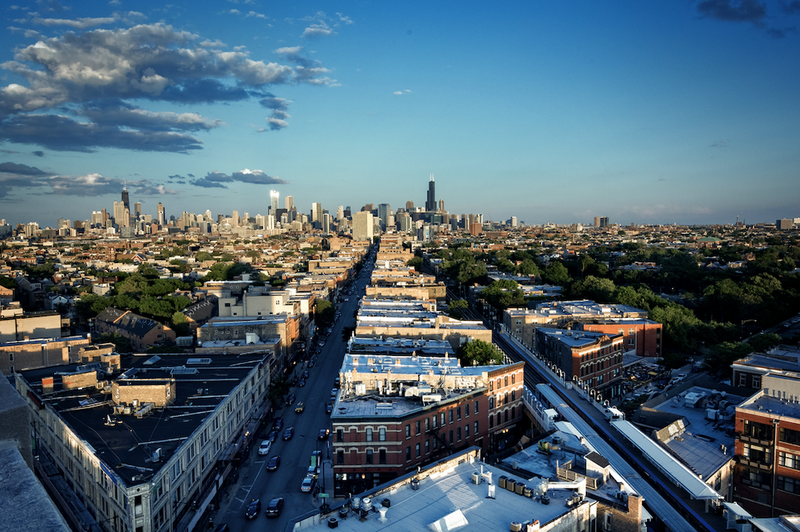 Wicker Park aerial