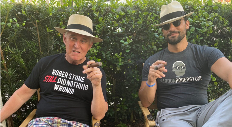 Roger Jason Stone, Jr. with Ex-NYPD Police Officer Salvatore J. Greco