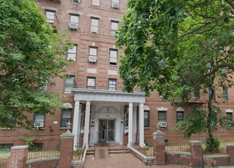 A 7-year-old girl injured her leg while walking down a Brooklyn street on Wednesday morning.