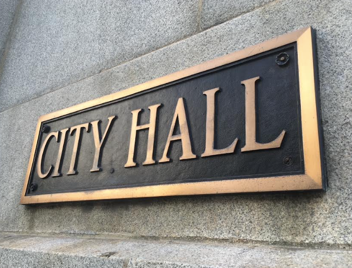 city hall plaque