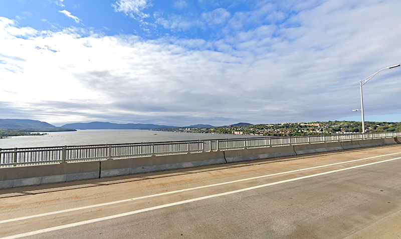 A man died after falling through a gap between the roadway and a pedestrian walkway on the Newburgh–Beacon Bridge this week, police said