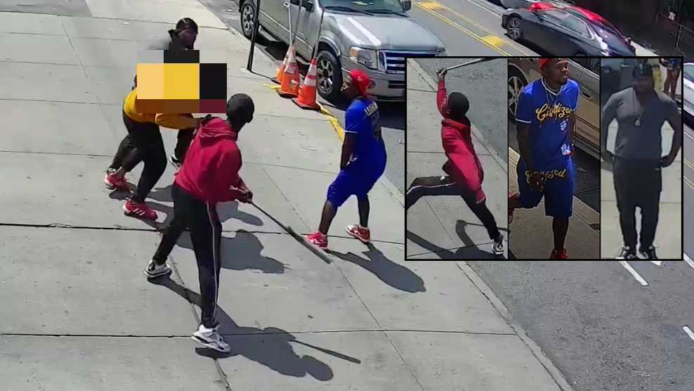 VIDEO: 3 sought in brutal Brooklyn bat attack that left victim critically injured