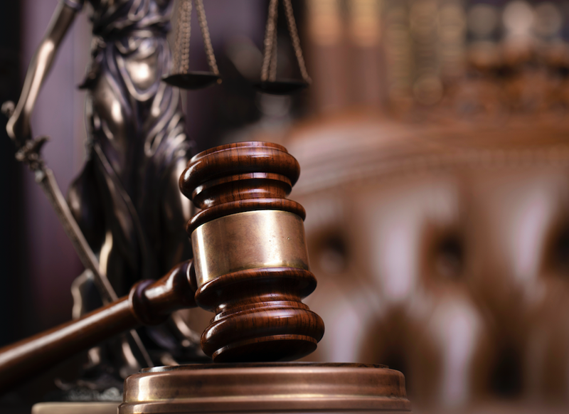 gavel in courtroom