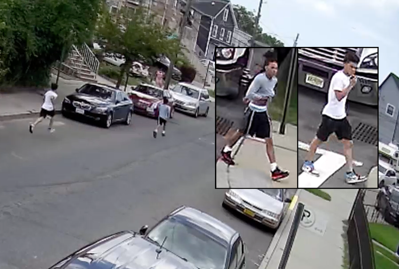 Police are searching for two suspects in the gunpoint robbery of a woman in the Bronx on Aug. 8