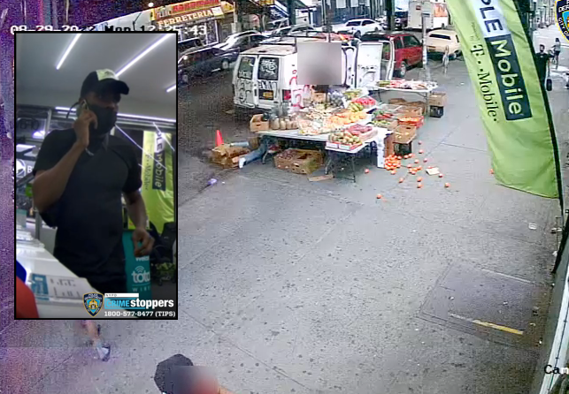 A man was tackled and pummeled by a robber who stole his sneakers and motorcycle keys, police said