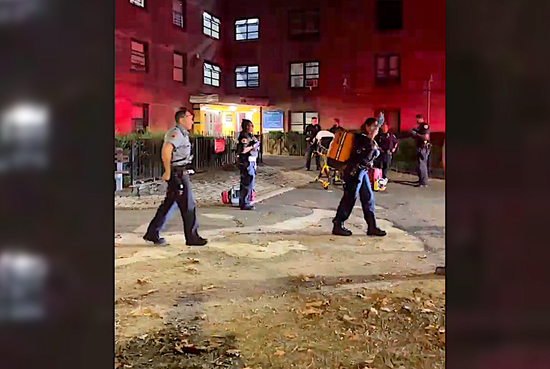 The man was pronounced dead at the scene, while the woman died at a hospital, police said