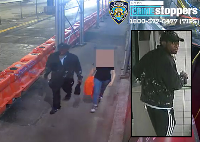Police are searching for a man who they believe robbed a woman at knifepoint in Harlem early Saturday morning
