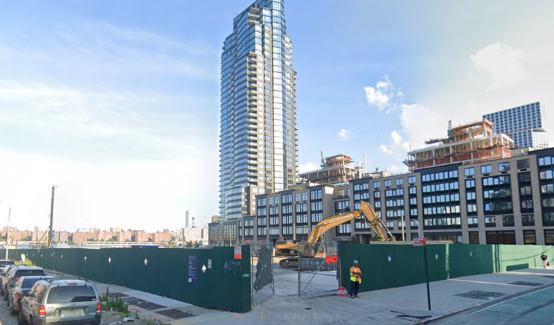 Construction site where worker died after accident