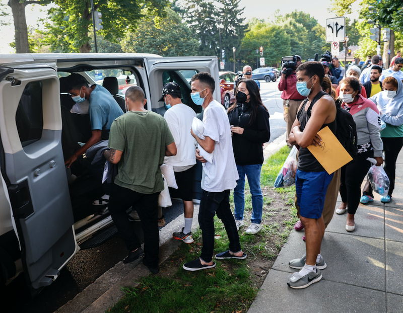 Migrants in Washington