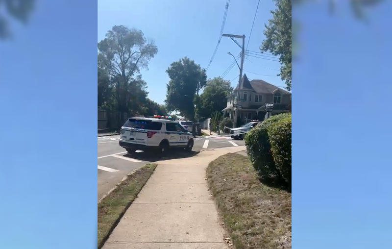 Police responded to the crash scene in New Dorp on Thursday afternoon