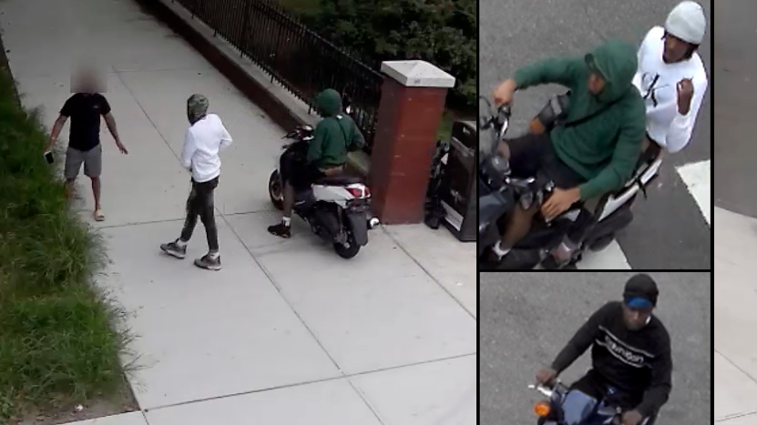 VIDEO: Man mugged at gunpoint near Yankee Stadium in latest 30-second moped robbery
