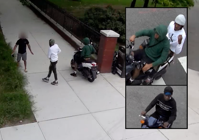 Police are searching for three suspects in Sunday's robbery in the Concourse section of the Bronx