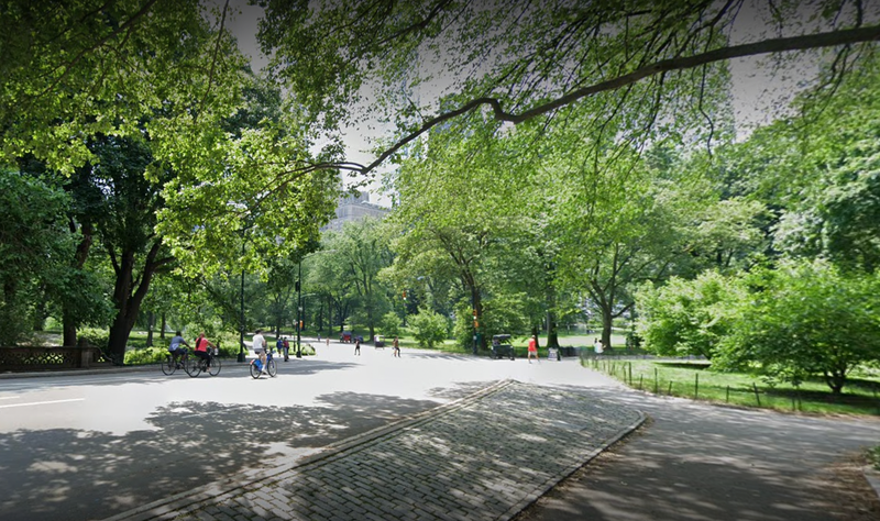 West Drive and 60th Street in Central Park where robbery occurred 