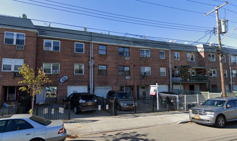 The Queens apartment building where an 8-year-old girl was killed and two adults were hospitalized in a fire. 