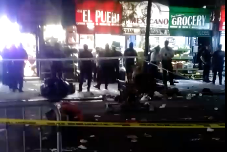 A 29-year-old man was fatally shot outside an East Harlem grocery store on Sunday night.
