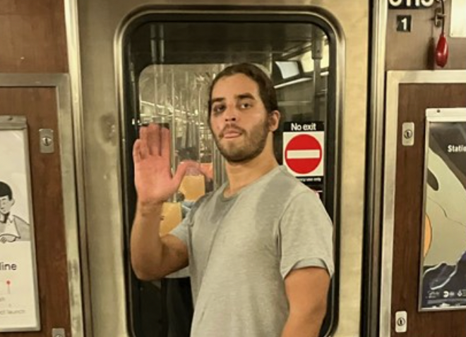 Subway lewdness suspect