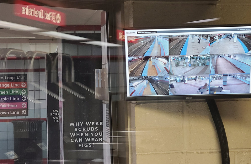 cameras at CTA station