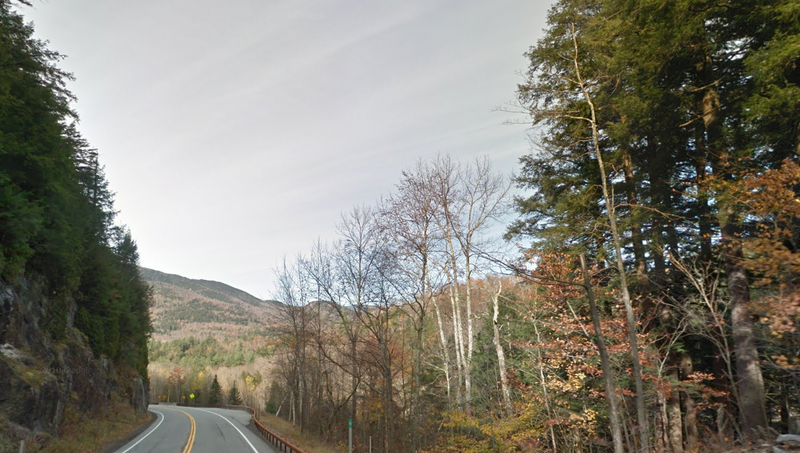 Adirondacks road where shuttle takes visitors seeking foliage views