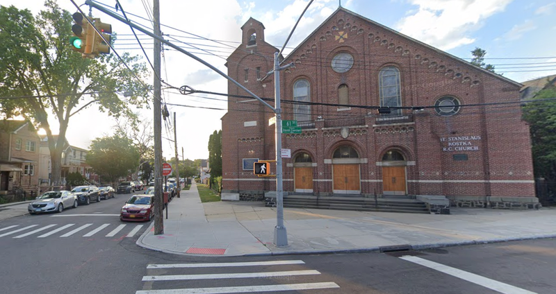 Maspeth Avenue and 61st Street where Serrano was found in his vehicle after the fatal crash