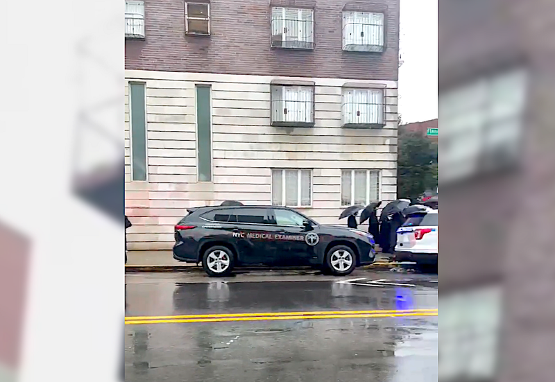 The city medical examiner arrived at the victim was pronounced dead at the scene
