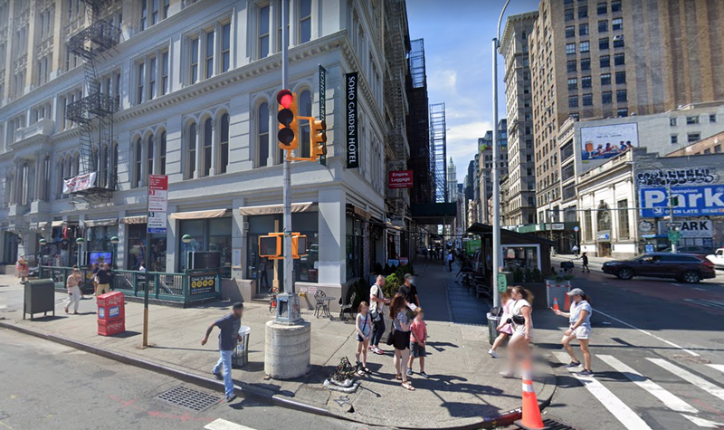 Canal Street and Broadway close to where attack happened
