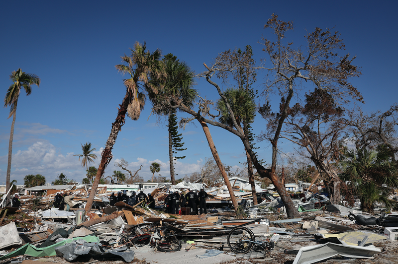 Hurricane damage