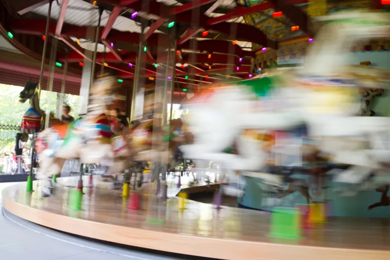A man was charged for threatening a woman and her young brothers at the Carousel at Central Park over the weekend.