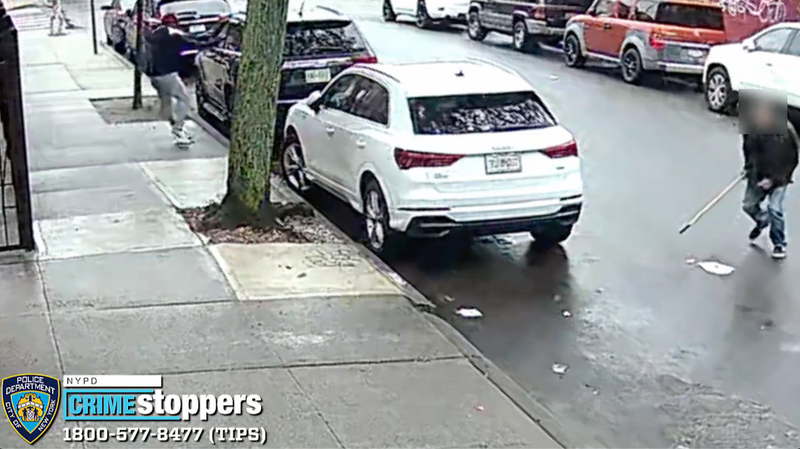 Video shows a man with a rod dodging a gunman's bullets on a Bronx street in broad daylight on Tuesday