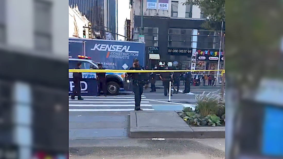 Pedestrian fatally struck by box truck in Midtown