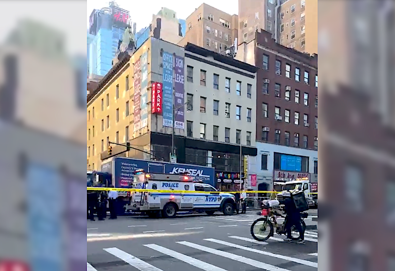 The driver remained at the scene and hadn't been charged as of Thursday afternoon