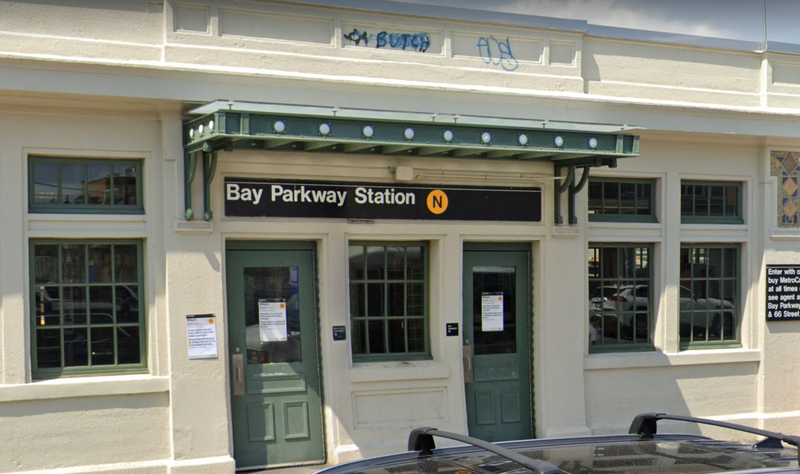 Bay Parkway N train station where attack happened
