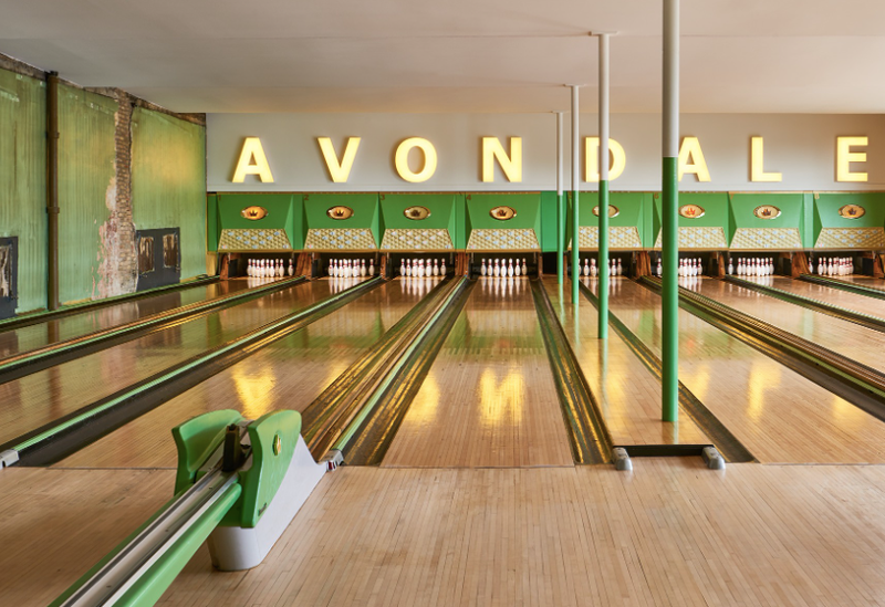 bowling lanes