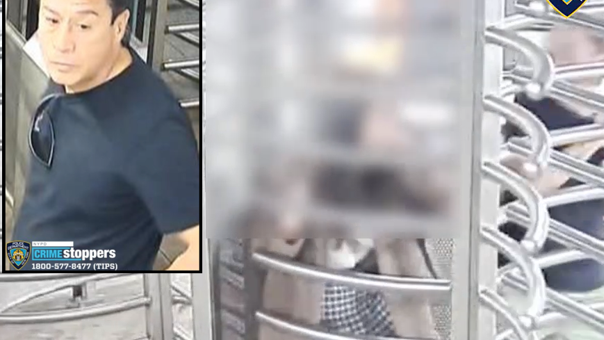 VIDEO: Queens thief traps woman in subway turnstile