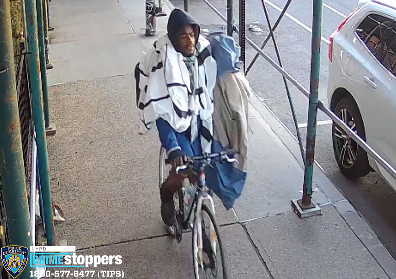 Surveillance footage captured the suspect after the March 27 sex assault in Hudson Square
