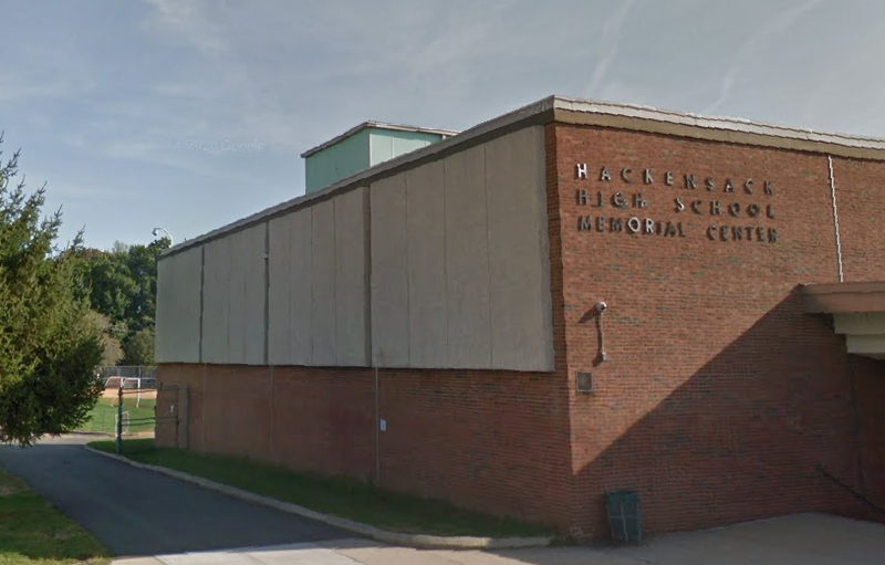 Hackensack High School in Bergen County, New Jersey.