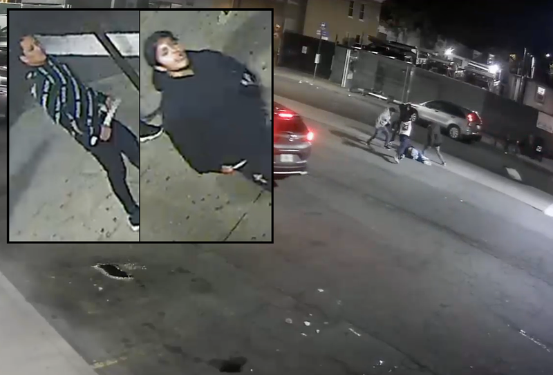 Police are searching for multiple suspects after a fight outside a Queens 7-Eleven on Oct. 9 left three men stabbed