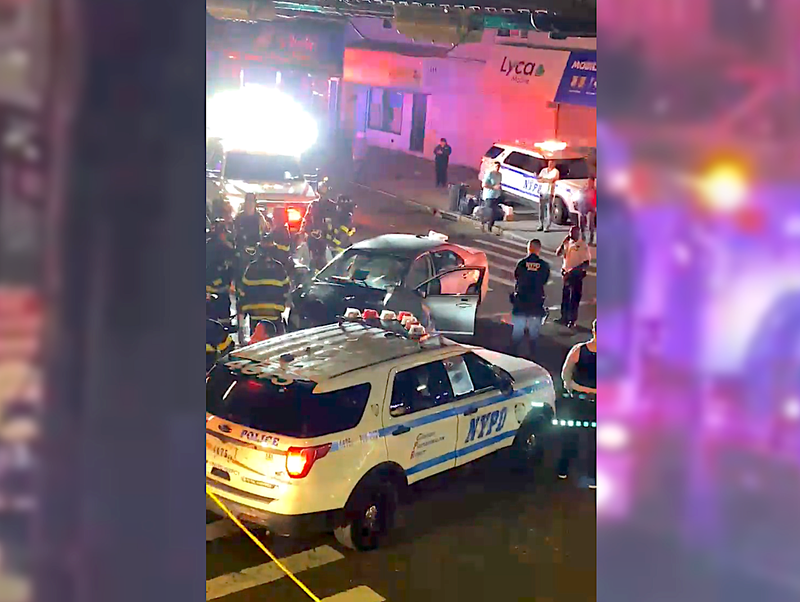 Police investigated at the scene overnight
