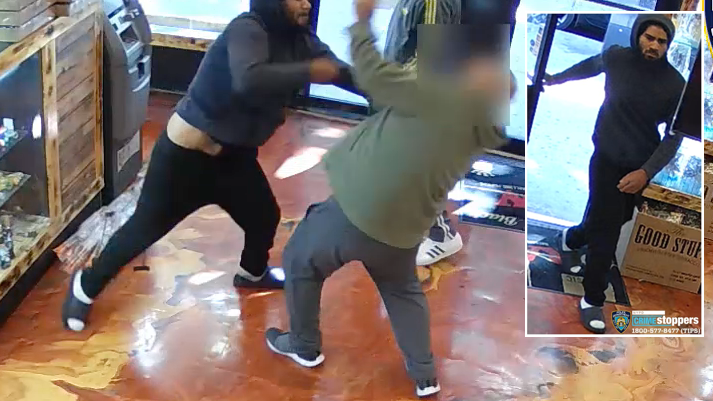 VIDEO: Man slashes Bronx smoke shop worker in face, remains at large