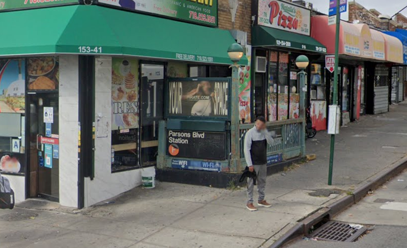Parsons Boulevard subway station where jumped in front of oncoming F train.