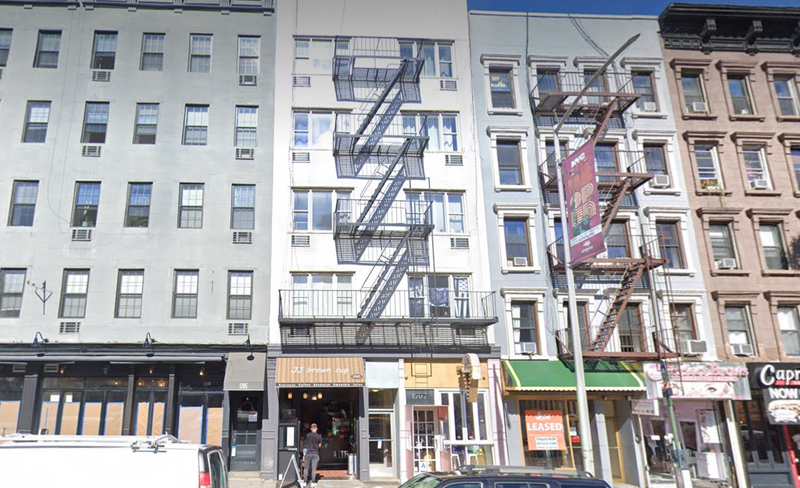 1707 Second Avenue where man plunged to his death early Wednesday. 