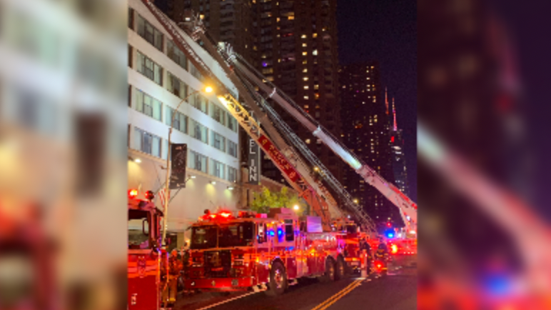 5 injured, including 3 firefighters, after fire breaks out at Midtown hotel