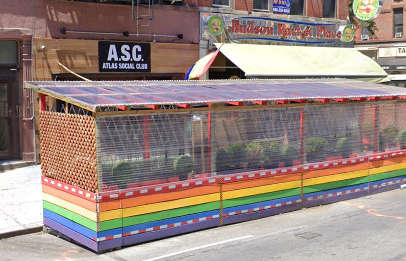 Atlas Social Club in Chelsea which was one of the arson targets.