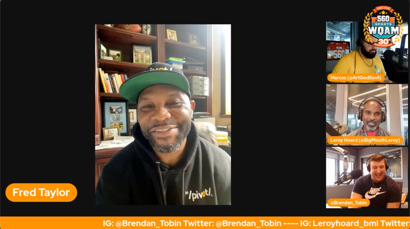 Fred Taylor with Tobin and Leroy