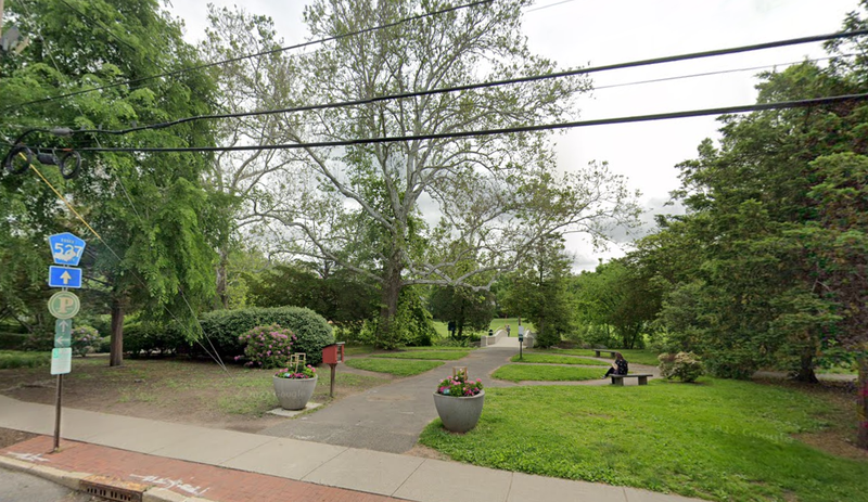 Taylor Park in Millburn, N.j. where a 46-year-old woman was assaulted and robbed Wednesday. 