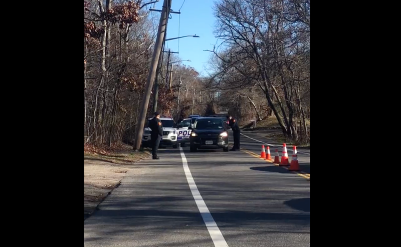 Coram checkpoint where police are searching for the driver wanted in a deadly hit-and-run crash that killed a 13-year-old boy and injured his sister.